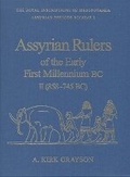 Cover: Assyrian Rulers of the Early First Millennium BC II (858-745 BC) - University of Toronto Press