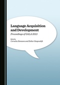 Cover: Language Acquisition and Development - Cambridge Scholars Publishing