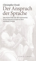 Cover: Der Anspruch der Sprache - Turia + Kant