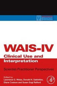 Enlarge image Cover: WAIS-IV Clinical Use and Interpretation - Academic Press