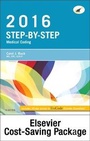 Cover: Step-By-Step Medical Coding 2016 Edition - Text, Workbook, 2017 ICD-10-CM for Hospitals Professional Edition, 2017 ICD-10-PCs Professional Edition, 2016 HCPCS Professional Edition and AMA 2016 CPT Professional Edition Package - Saunders