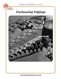 Cover: Enchanting Edgings - Dover Publications