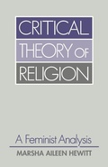 Cover: Critical Theory of Religion - Augsburg Fortress