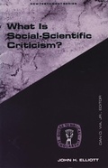Cover: What Is Social-Scientific Criticism? - Augsburg Fortress