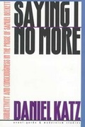 Cover: Saying ""I"" No More - Northwestern University Press