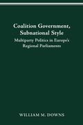 Cover: Coalition Government, Subnational Style - Ohio State University Press