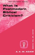 Cover: What Is Postmodern Biblical Criticism? - Augsburg Fortress