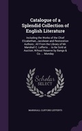 Cover: Catalogue of a Splendid Collection of English Literature - Palala Press