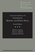 Cover: Cases and Materials on Contracts, Making and Doing Deals - Casebook Plus - LEG Inc. (dba West Academic Publishing