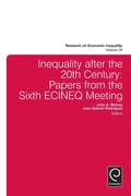 Cover: Inequality after the 20th Century - Emerald Group Publishing Limited