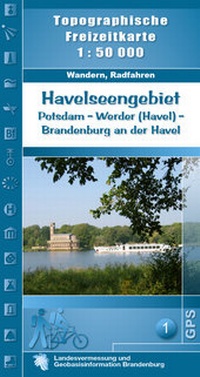 Abbildung von: Havelseengebiet Potsdam - Werder (Havel) - Brandenburg an der Havel - Landesvermessung und Geobasisinformation Brandenburg