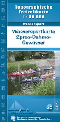 Abbildung von: Wassersportkarte Spree-Dahme-Gewässer - Landesvermessung und Geobasisinformation Brandenburg