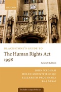 Cover: Blackstone's Guide to the Human Rights Act 1998 - OUP eBook