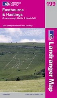 Abbildung von: Eastbourne and Hastings, Battle and Heathfield - Ordnance Survey