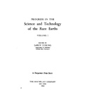 Cover: Progress in the Science and Technology of the Rare Earths - Elsevier