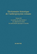 Cover: Les parties du corps humain 2 - Les particularit&eacute;s physiques et morales - De Gruyter