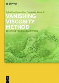 Enlarge image Cover: Vanishing Viscosity Method - De Gruyter