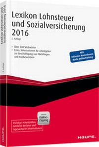 Abbildung von: Lexikon Lohnsteuer und Sozialversicherung plus Onlinezugang - Haufe-Lexware