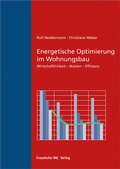 Cover: Energetische Optimierung im Wohnungsbau - Fraunhofer IRB Verlag