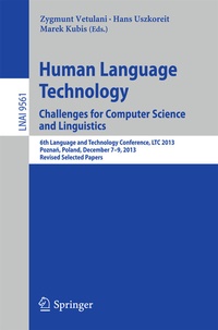 Abbildung von: Human Language Technology. Challenges for Computer Science and Linguistics - Springer