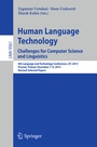 Cover: Human Language Technology. Challenges for Computer Science and Linguistics - Springer