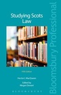Cover: Studying Scots Law - Bloomsbury Professional