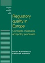 Cover: Regulatory Quality in Europe - Manchester University Press