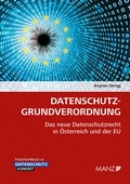 Cover: Datenschutz-Grundverordnung DSGVO - Manz