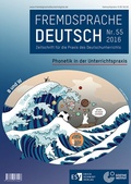 Cover: Fremdsprache Deutsch - - Heft 55 (2016): Phonetik in der Unterrichtspraxis - Erich Schmidt Verlag