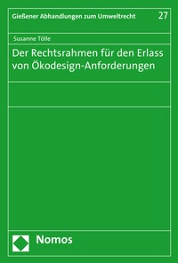 Abbildung von: Der Rechtsrahmen für den Erlass von Ökodesign-Anforderungen - Nomos