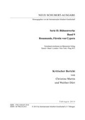 Cover: Neue Schubert-Ausgabe. Kritische Berichte / B&uuml;hnenwerke / Rosamunde, F&uuml;rstin von Cypern - Internationale Schubert-Gesellschaft