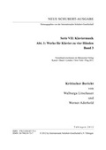 Cover: Neue Schubert-Ausgabe. Kritische Berichte / Werke f&uuml;r Klavier zu vier H&auml;nden III - Internationale Schubert-Gesellschaft