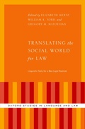 Cover: Translating the Social World for Law - OUP eBook