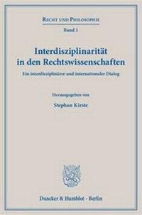 Abbildung von: Interdisziplinarität in den Rechtswissenschaften - Duncker & Humblot