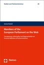 Cover: Members of the European Parliament on the Web - Nomos