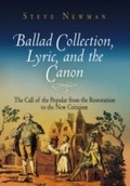 Cover: Ballad Collection, Lyric, and the Canon - University of Pennsylvania Press