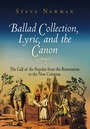 Cover: Ballad Collection, Lyric, and the Canon - University of Pennsylvania Press