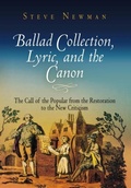 Cover: Ballad Collection, Lyric, and the Canon - University of Pennsylvania Press