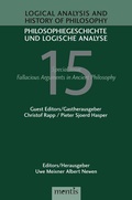 Cover: Fallacious Arguments in Ancient Philosophy - Brill Deutschland