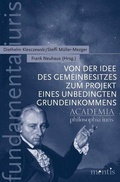 Cover: Von der Idee des Gemeinbesitzes zum Projekt eines unbedingten Grundeinkommens - Brill Deutschland