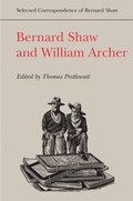 Cover: Bernard Shaw and William Archer - University of Toronto Press