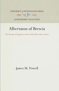 Cover: Albertanus of Brescia - University of Pennsylvania Press