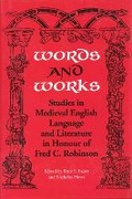 Cover: Words and Works - University of Toronto Press