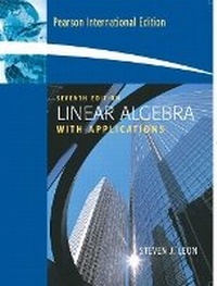 Abbildung von: Linear Algebra with Applications - Pearson