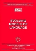 Cover: Evolving Models of Language (BAAL 12) - Multilingual Matters