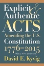 Cover: Explicit and Authentic Acts - University Press of Kansas