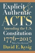 Cover: Explicit and Authentic Acts - University Press of Kansas