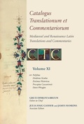 Cover: Catalogus Translationum Et Commentariorum - PimS