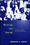 Cover: Writing the Social - University of Toronto Press
