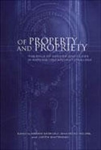 Enlarge image Cover: Of Property and Propriety - University of Toronto Press